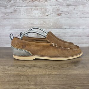Sperry Top-Sider Mens Brown Leather Loafers Slip-On Casual Shoes Size 9